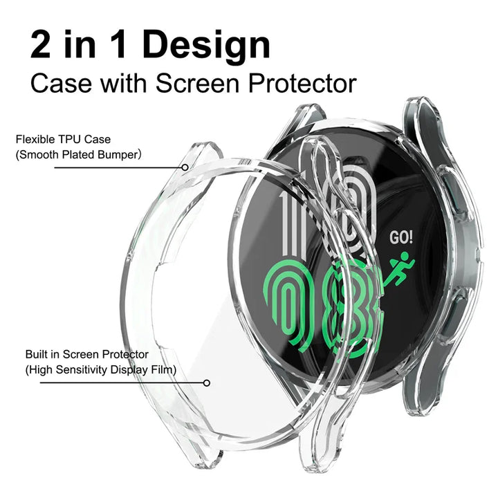 Protector Case For Samsung Galaxy Watch 4 5 6 40mm / 44mm Cover For Samsung Galaxy Watch5 / 6 / Watch4 40mm / 44mm Screen Cover