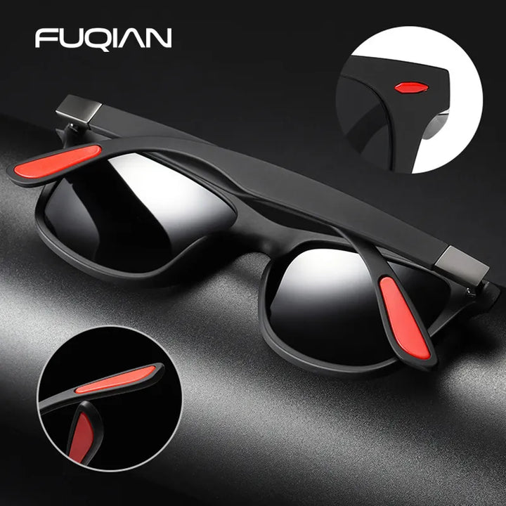 Hot Sale Polarized Sunglasses Men Women Classic Square Plastic Driving Sun Glasses Male Fashion Black Travelling Shades UV400