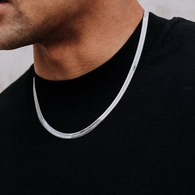 Rope Cuban Chain Necklace Men 2021 Fashion Temperament Stainless Steel Choker Link Chain Necklace For Men Jewelry Gift