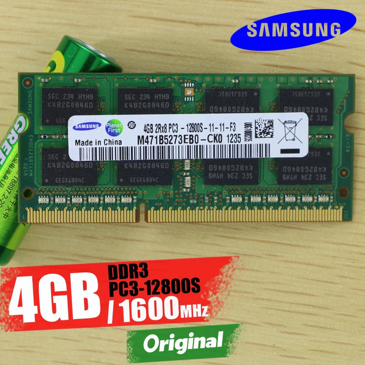 SAMSUNG 8GB 4GB 2GB 2G 4G PC2 PC3 PC3L  DDR2 DDR3 667Mhz 800Mhz 1333hz 1600Mhz 5300S 6400 8500 10600  Laptop Memory Notebook RAM