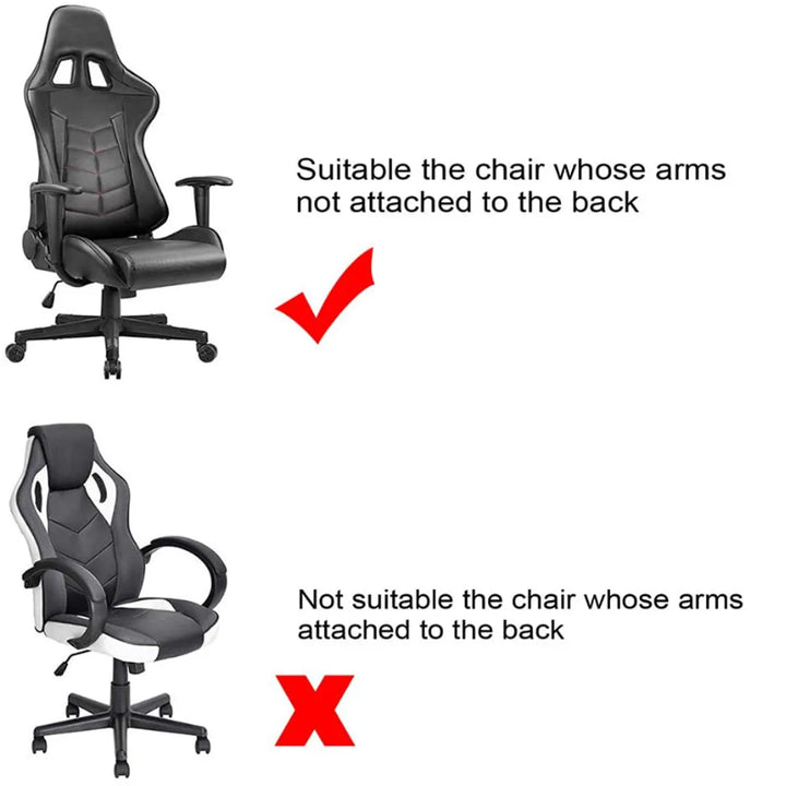 Ergonomic Office Computer Game Chair Slipcovers Stretchy Polyester Reclining Racing Gaming Chair Covers