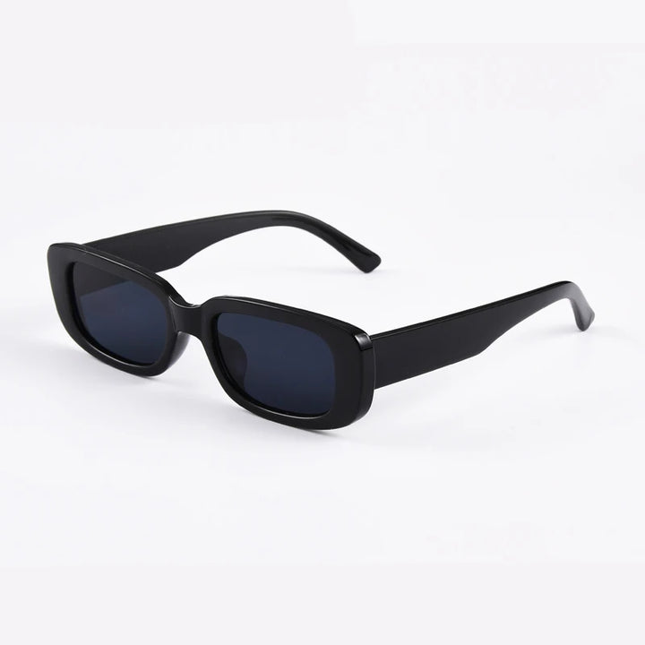 Square Sunglasses Men Rectangle Brand Designer Small Sun Glasses Male Retro Black Lens Driving Fishing Oculos UV400