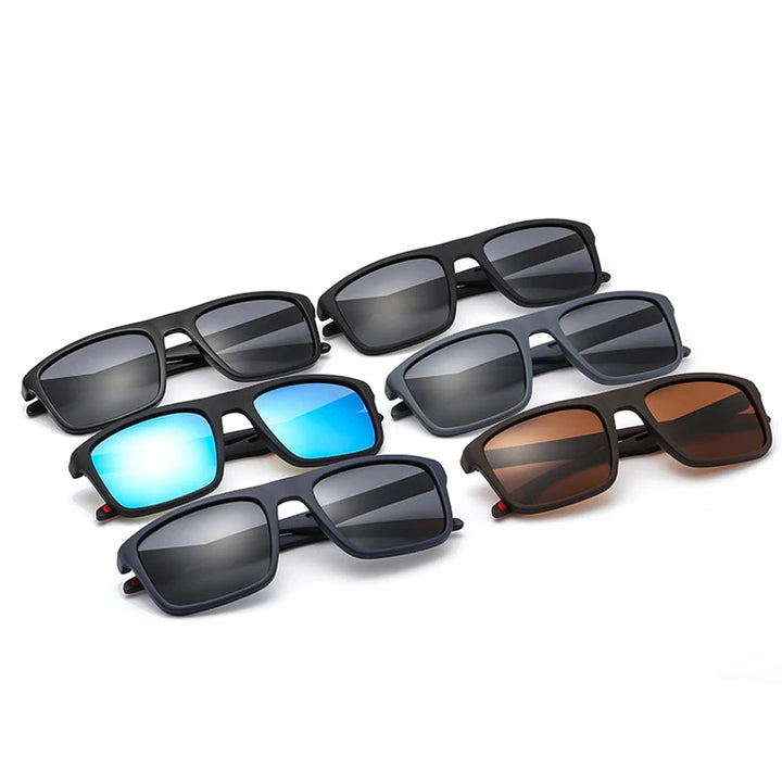 Outdoor Polarized Sunglasses Unisex Black Frame Men Women UV400 Driving Travel Sun Glasses Male Ultralight Anti-glare Goggles