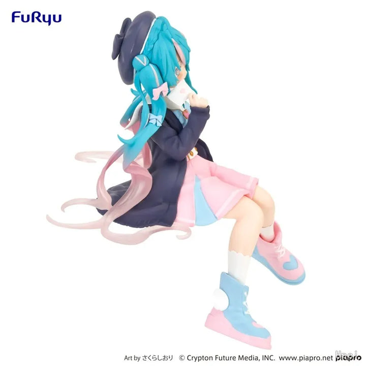 14CM Virtual Idol Singer Hatsune Miku Anime Figure Two-Dimensional Beautiful Girl Action Figures Kawaii Noodle Stopper Model Toy