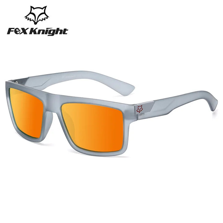 Fox knight new Outdoor sports square sunglasses women men 2022 high quality aesthetic cycling glasses retro mirror shades uv400