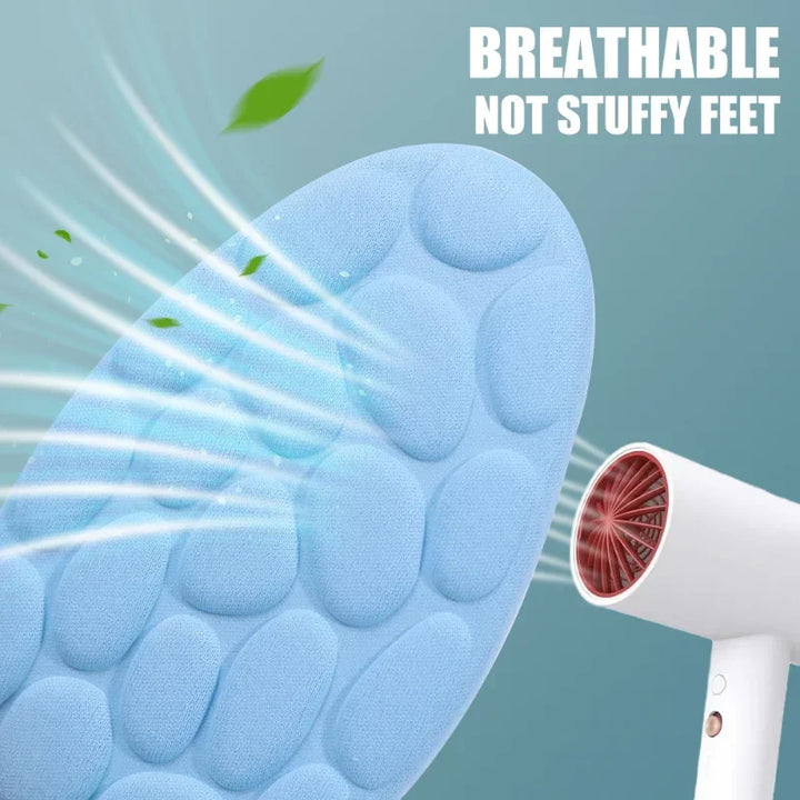 2/4pcs Soft Massage Memory Foam Insoles for Sport Running Shoes Sole Breathable Cushion Pads Women Men Feet Orthopedic Insoles