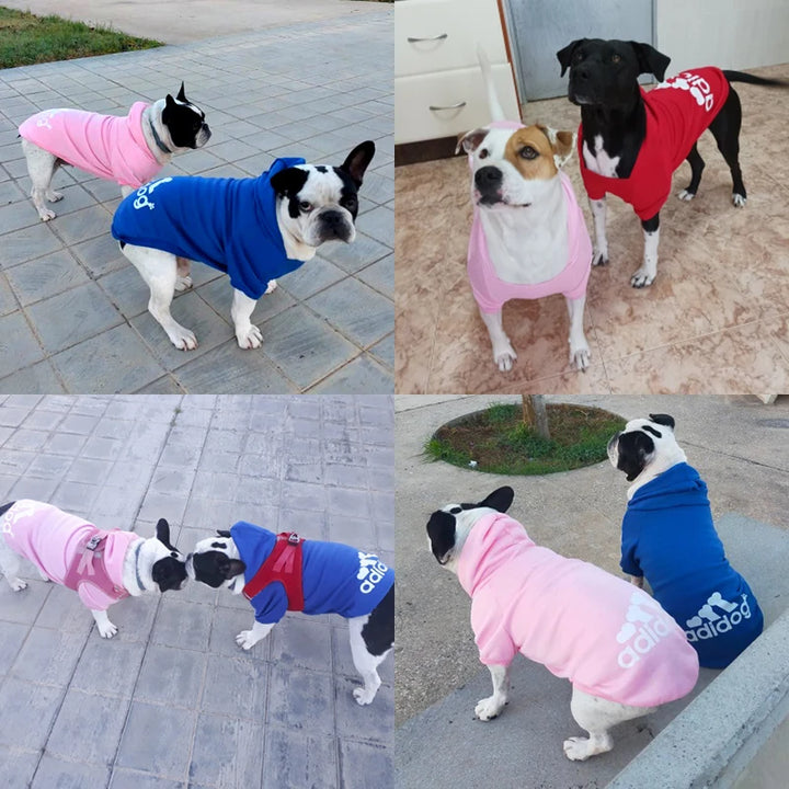 2021 Winter Pet Dog Clothes Dogs Hoodies Fleece Warm Sweatshirt Small Medium Large Dogs Jacket Clothing Pet Costume Dogs Clothes