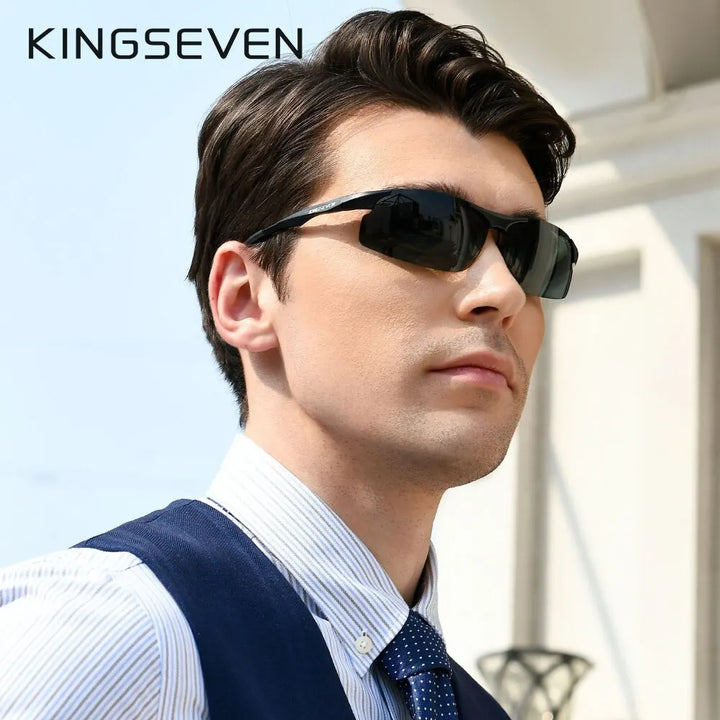 KINGSEVEN Genuine Polarized Men Aluminum Sunglasses Driving Mirror Lens Male Sun Glasses Aviation Women For Men Eyewear