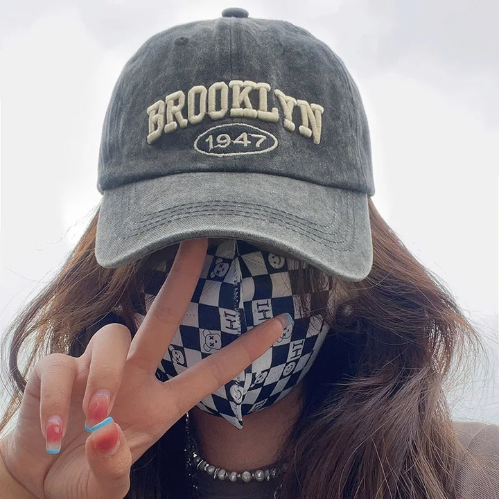 brooklyn Alphabet Baseball Cap Cowboy baseball cap