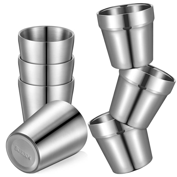 3pcs Stainless Steel304 Cup Outdoor Hiking Gear Stackable Cup Camping Cups Metal Cups Coffee Travel Cup Sets Portable Drink-ware