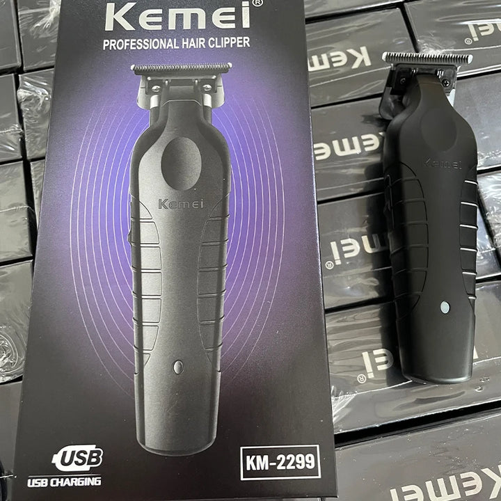 Kemei KM-2299 Men's Hair Clipper Professional Electric Hair Clipper USB Rechargeable Barber Trimmer Men's Electric Hair Clipper