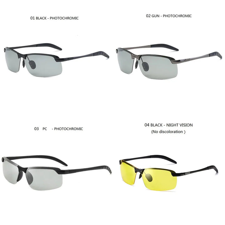 Photochromic Sunglasses Men Polarized Driving Chameleon Glasses Male Change Color Sun Glasses Day Night Vision Driver's Eyewear