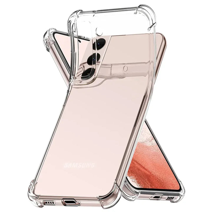 For Samsung Galaxy S23 S22 S21 Ultra S20 Fe Clear Shockproof Case A51 A71 A12 A22 A32 A52 A72 A73 A53 A13 A23 Cover