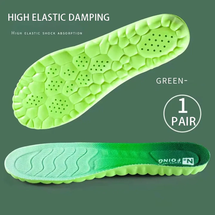 PU Feet Sole Soft Orthopedic Sport Insoles for Breathable Shock Absorption Running Shoes Pad for Men Women Arch Support Insole