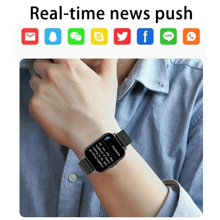 2023 New Bluetooth Answer Call Smart Watch Men 1.69" Full Touch Dial Call Fitness Tracker IP67 Waterproof Smartwatch Man Women