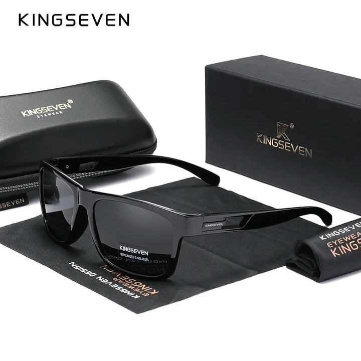 Genuine KINGSEVEN New 2023 Brand Design Men's Glasses Polarized Sunglasses Women UV Lens Fashion Eyewear Oculos de sol