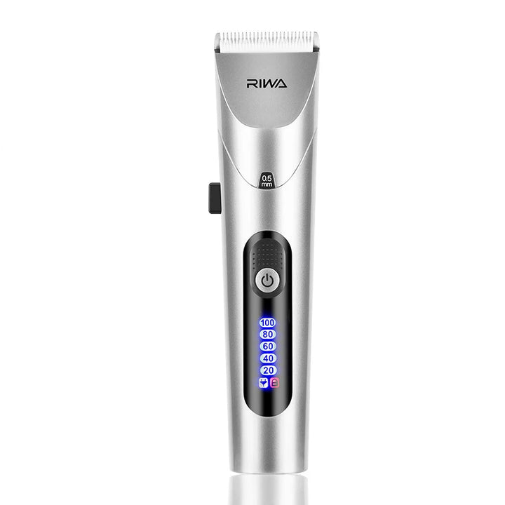 Youpin RIWA Hair Clipper Professional Electric Trimmer For Men With LED Screen Washable Rechargeable Men Strong Power Steel Head