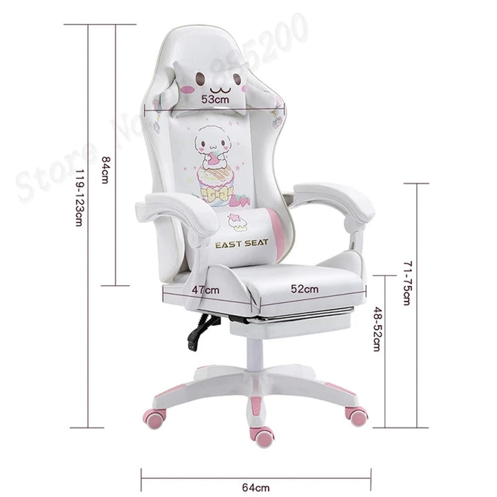 2023 New Computer Chair Pink Gaming Chair Office Chair Reclining Chair Racing Chair Girls Bedroom Furniture кресло компьютерное