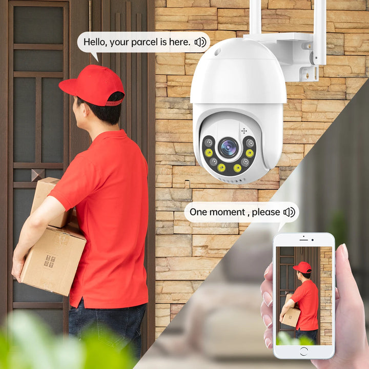 JOOAN 3MP 5MP PTZ Wifi Camera 4K Dual Lens IP Camera AI Tracking Outdoor Security Surveillance Camera ONVIF Wireless CCTV Camera