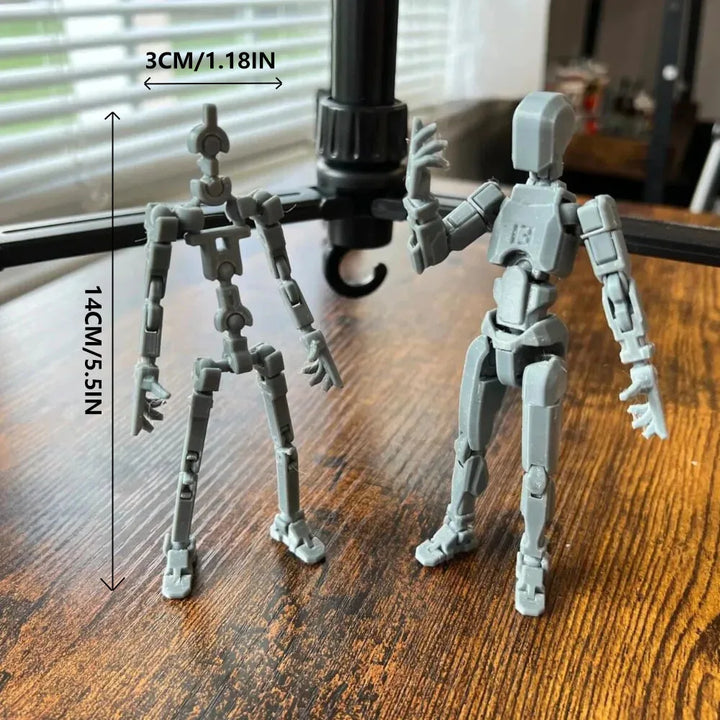 Multi-Jointed Movable Shapeshift Robot 2.0 3D Printed Mannequin Dummy 13 Character Figures Toys Kids Adults Parent-children Game