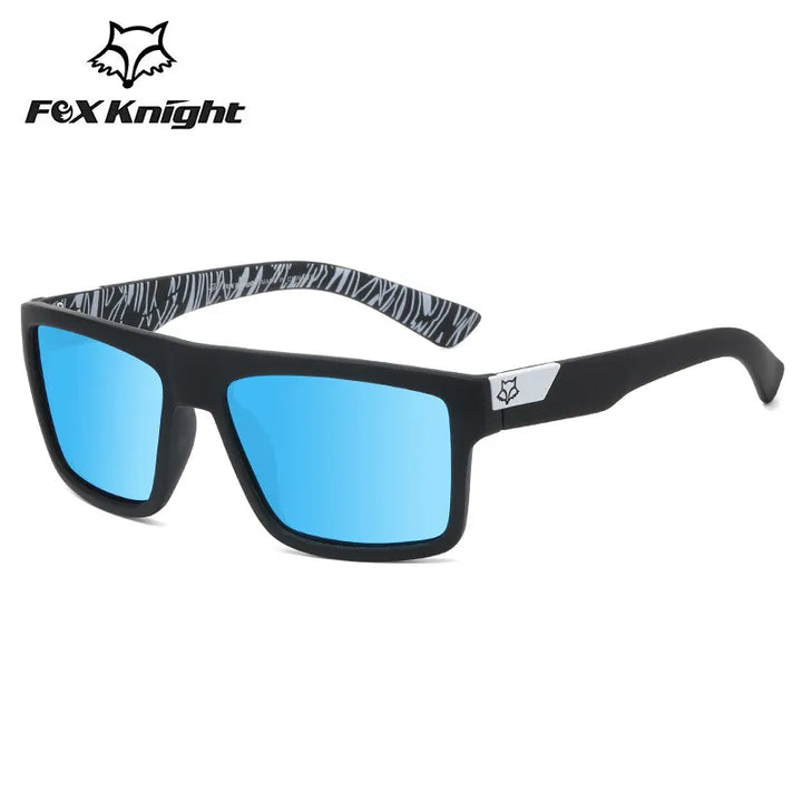 Fox knight new Outdoor sports square sunglasses women men 2022 high quality aesthetic cycling glasses retro mirror shades uv400