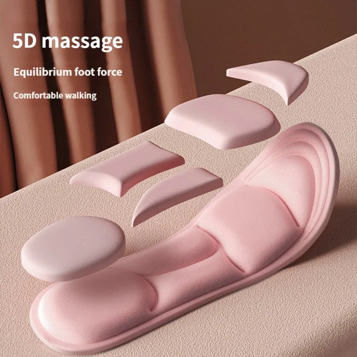 Women Men 5D Massage Memory Sport Insoles for Shoes Flat Feet Arch Support Massage Sports Pad Care Orthopedic Insole