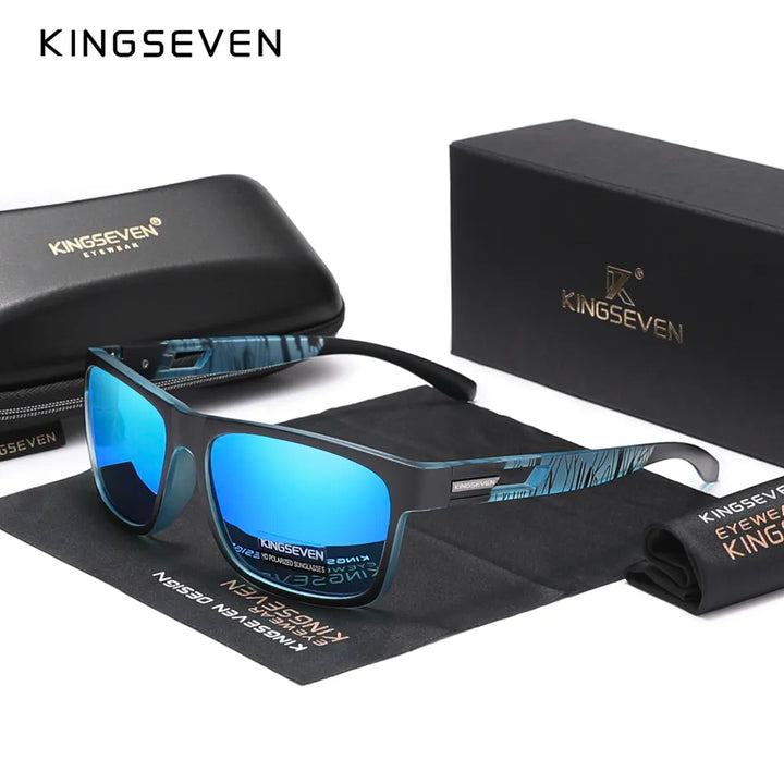 Genuine KINGSEVEN New 2023 Brand Design Men's Glasses Polarized Sunglasses Women UV Lens Fashion Eyewear Oculos de sol