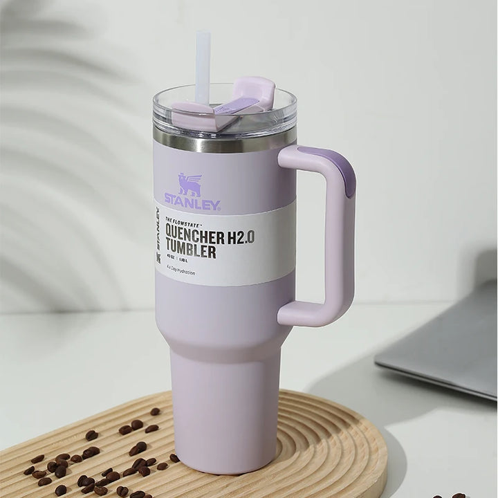 Vip Dropping Shipping  Stanley  Stainless Steel Vacuum Insulated Tumbler with Lid and Straw 40oz Thermal Travel Mug Coffee Cup