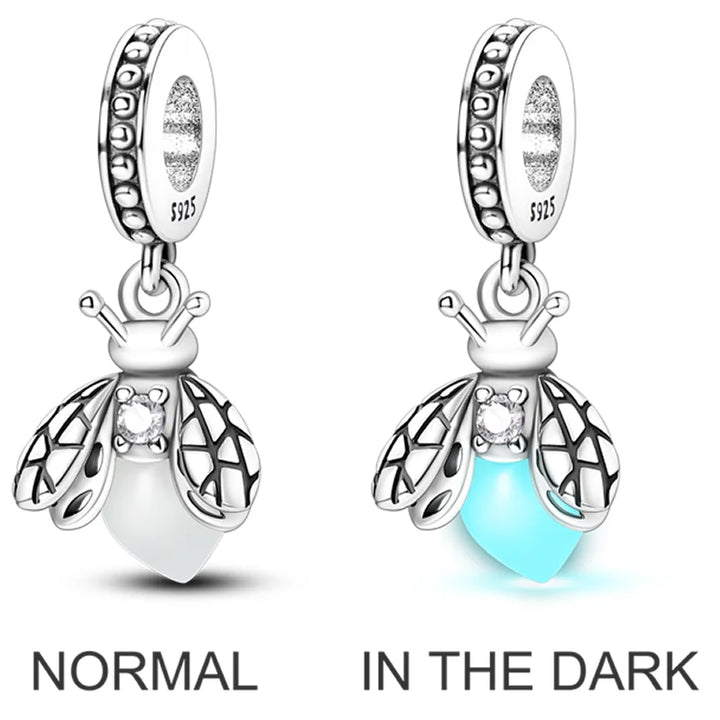 2024 Hot Sale Charms Beads 925 Sterling Silver Cat Firefly Butterfly Friendship Dangle Fit Original Pandora Bracelet DIY Jewelry