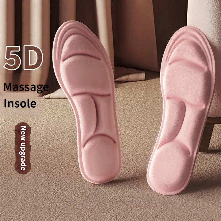 Women Men 5D Massage Memory Sport Insoles for Shoes Flat Feet Arch Support Massage Sports Pad Care Orthopedic Insole