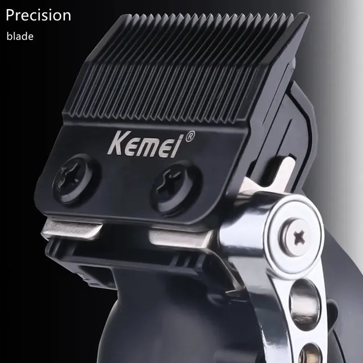 Kemei Professional Hair Clipper For Men Adjustable Cordless Electric Hair Trimmer Rechargeable Hair Cutting Machine Lithium