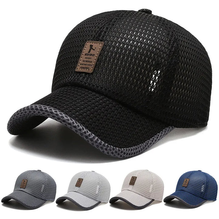 Summer Mesh Baseball Cap for Men Adjustable Breathable Caps Quick Dry Running hat Baseball Cap for Men Women Outdoor Sports