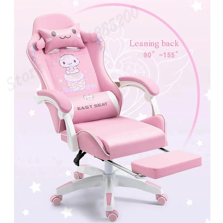 2023 New Computer Chair Pink Gaming Chair Office Chair Reclining Chair Racing Chair Girls Bedroom Furniture кресло компьютерное