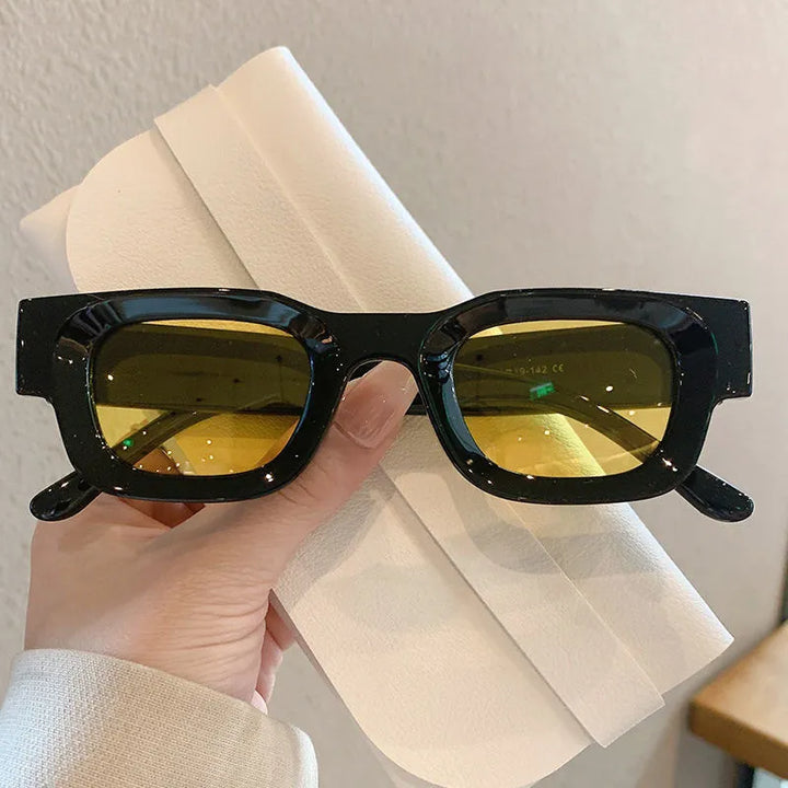 Fashion Summer Retro Punk Rectangle Sunglasses UV400  Sun Shades Men Women Trendy Vintage Small Square Sun Glasses Eyewear