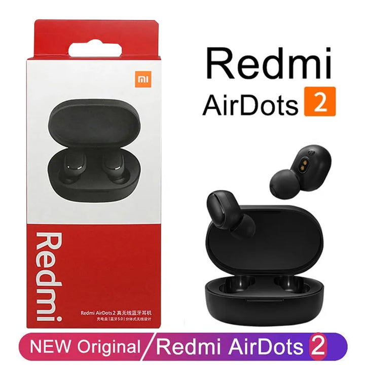 New Xiaomi Redmi Airdots 2 Wireless Bluetooth Headset with Mic Earbuds Airdots 2 Fone Bluetooth Earphones Wireless Headphones