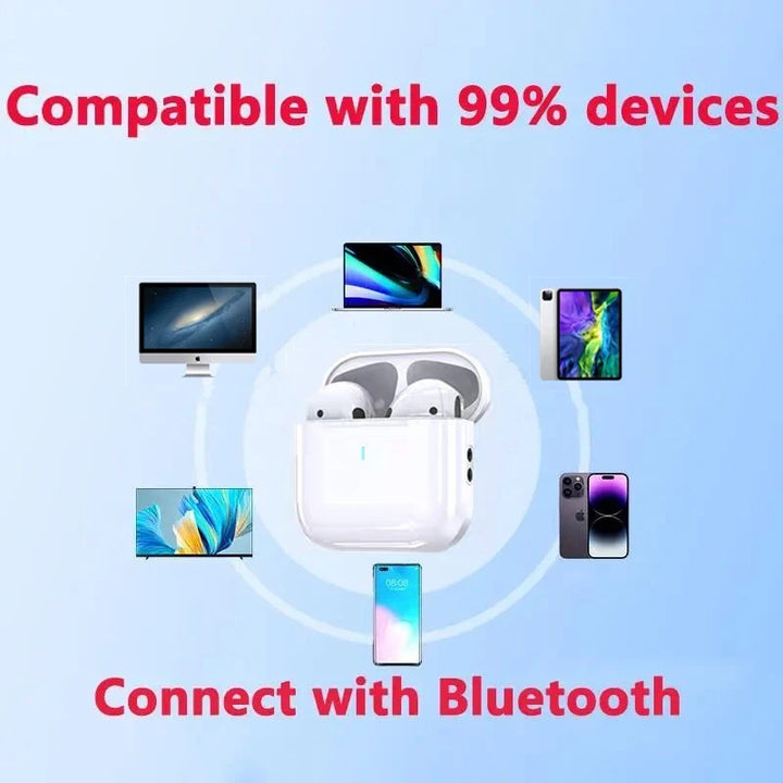 NEW TWS Wireless Earbuds Bluetooth 5.3 Earphones Touch Control IP54 Waterproof HIfi Headphone With Microphone And Carry Cable