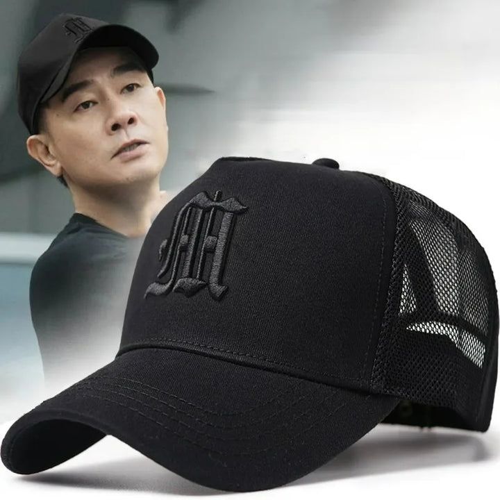 Big Head Plus Size Men's Hat Baseball Cap for Male 2023 Winter Sports Hat Hip Hop Breathable Mesh Trucker Hat Hard Structure