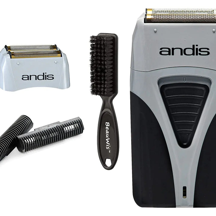 Original Andis Profoil Lithium Plus 17200 Barber Hair Cleaning Electric Shaver For Men Beard Stubble Razor Bald Shaving Machine