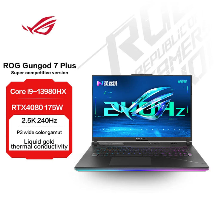 ROG Strix SCAR 7Plus E-sport Gaming Laptop i9-13980HX RTX4080-12G/RTX4090-16G 2.5K 240Hz 18Inch  Computer Notebook