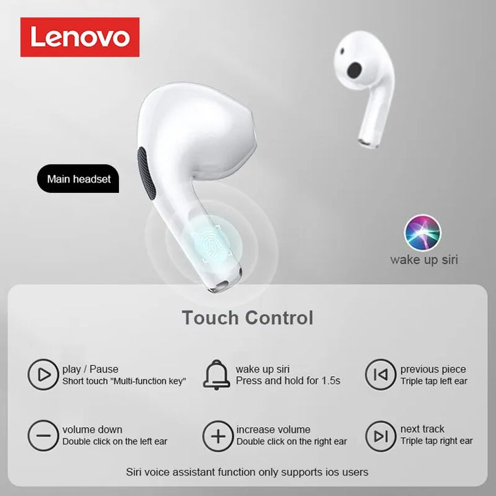 Lenovo LP40 Earphones TWS Wireless Bluetooth 5.0 Earbuds Bass Touch Control Stereo Noise Reduction Long Standby 230mAH