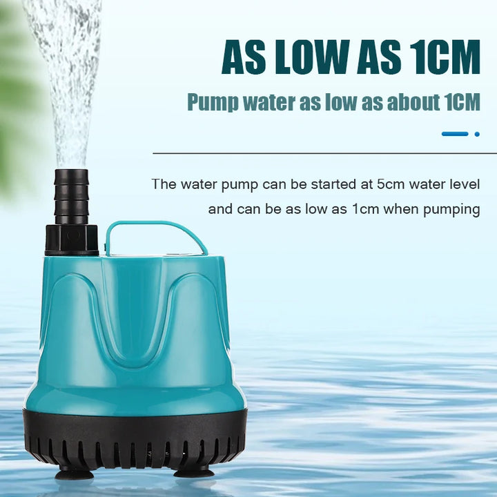 Bottom Suction Water Pump Aquarium 220V-240V Submersible Pump For Water Cycle and Pumping of the Fish Tank