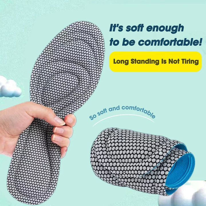 Memory Foam Orthopedic Insoles for Shoes Antibacterial Deodorization Sweat Absorption Insert Sport Shoes Running Pads