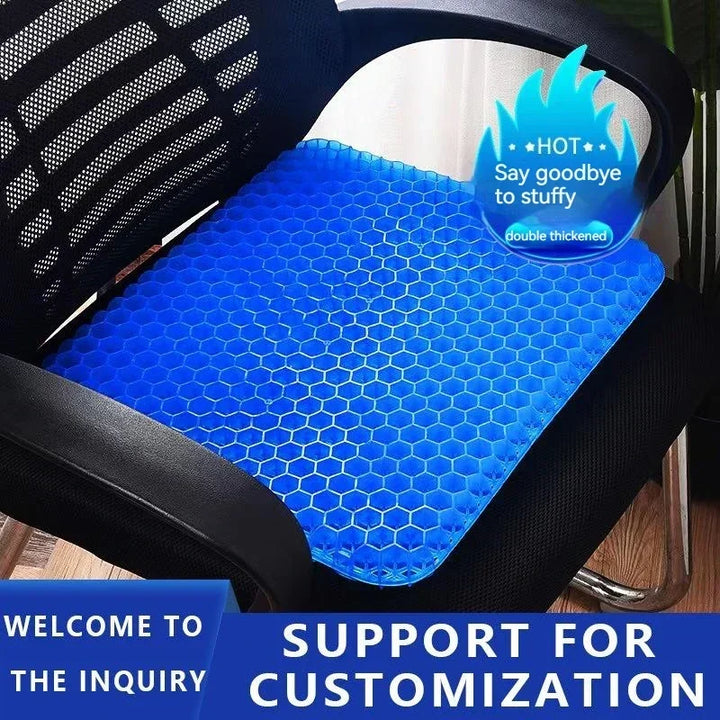 3D Honeycomb Car Seat Cushion Breathable Cool Gel Cooling Pad Universal Auto Honeycomb Butt Mat for Car Home Office Chair Pad