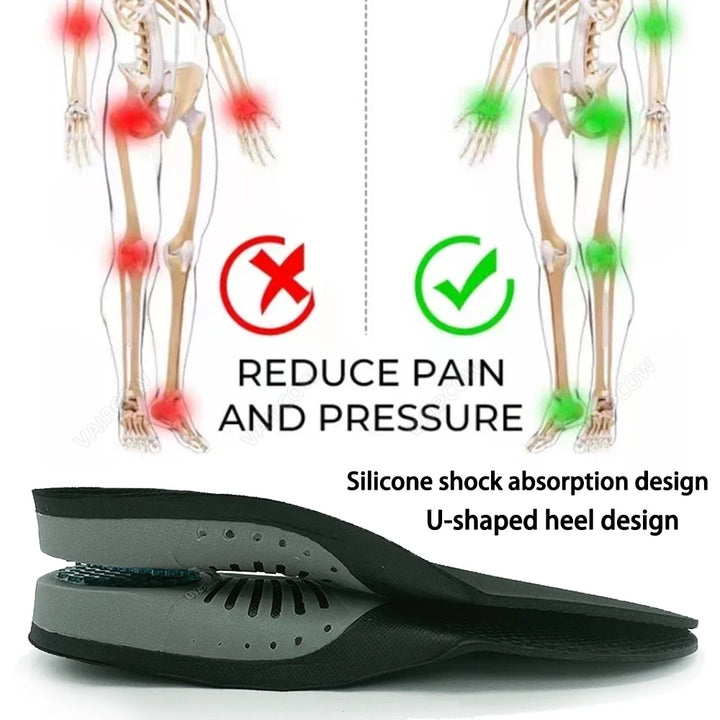 Orthopedic Insoles Orthotics Flat Foot Health Sole Pad For Shoes Insert Arch Support Pad For Plantar fasciitis Feet Care Insoles