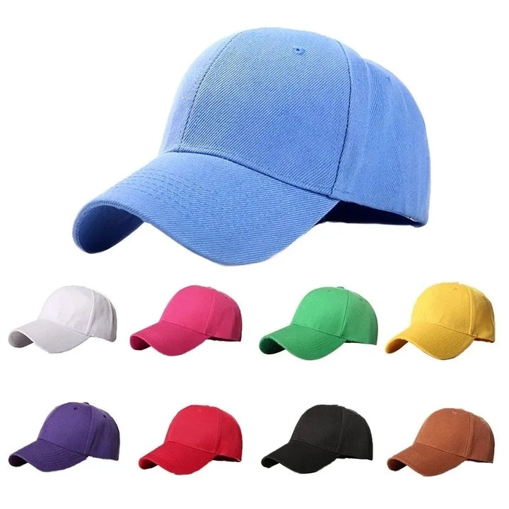 Men Women Multiple Colour Baseball Cap Peaked Cap Solid Color Adjustable Unisex Spring Summer Dad Hat Shade Sport Baseball Hats