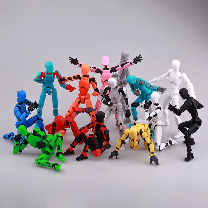 Multi-Jointed Movable Shapeshift Robot 2.0 3D Printed Mannequin Dummy 13 Character Figures Toys Kids Adults Parent-children Game