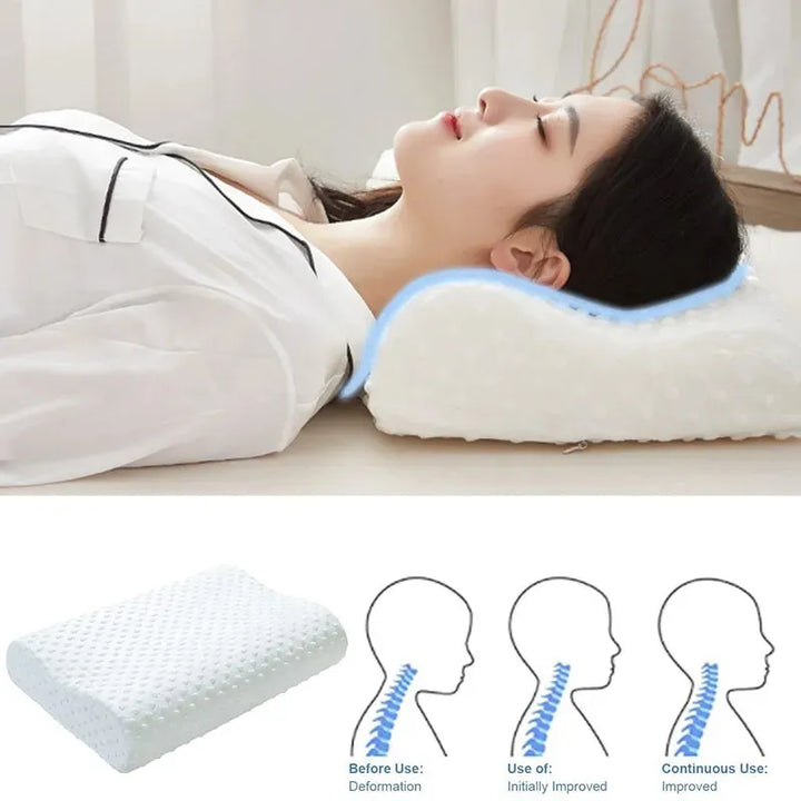 Memory Foam Pillow for Sleeping Adjustable Side Sleeper Pillow for Neck Shoulder Pain Relief Orthopedic Contour Pillow JAF028