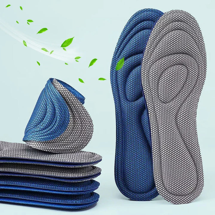 Memory Foam Orthopedic Insoles for Shoes Antibacterial Deodorization Sweat Absorption Insert Sport Shoes Running Pads