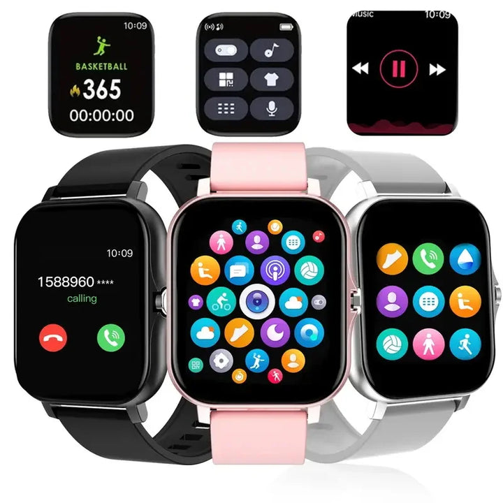 Smart Watch Wireless Charging Smartwatch Bluetooth Calls Watches Men Women Fitness Bracelet Custom Watch Face