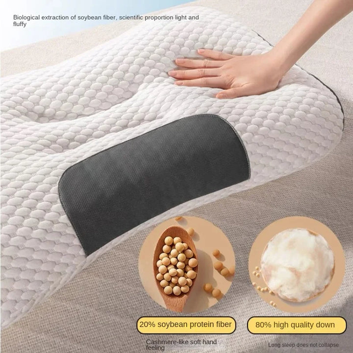 Super 3D Ergonomic Pillow Sleep Neck Pillow Protects The Neck Spine Orthopedic Contour Pillow Bedding for All Sleeping Positions